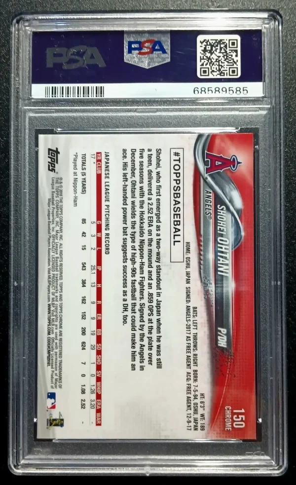 2018 Topps Chrome Shohei Ohtani Rookie Card. 2018 Topps Chrome Shohei Ohtani Rookie Card