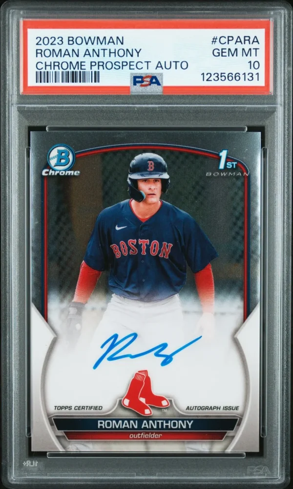 2023 Bowman Chrome Roman Anthony 1st Autograph. 2023 Bowman Chrome Roman Anthony 1st Autograph