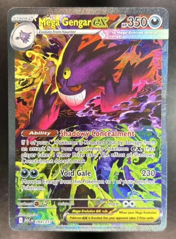 2026 Pokemon Ascended Heroes Mega Gengar ex Special Illustration Rare 284/217