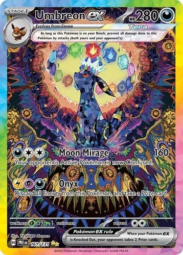 Pokemon Prismatic Evolutions Umbreon ex (161/131) Special Illustration Rare.tcg
