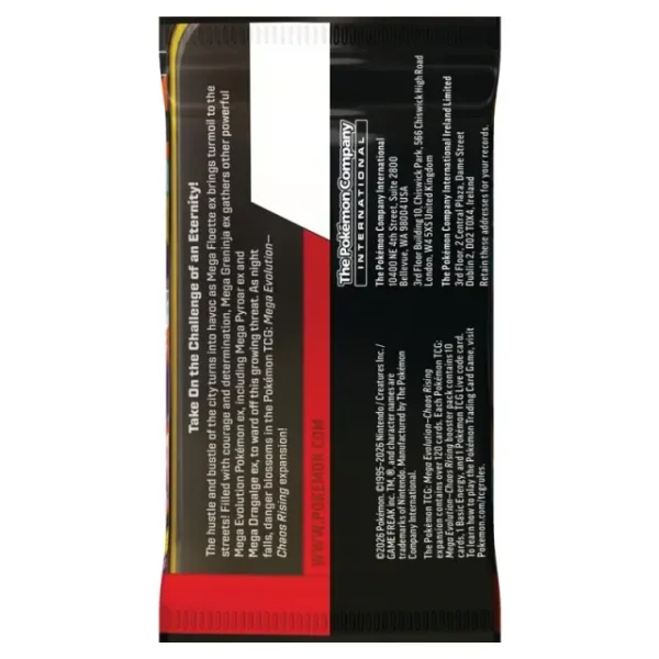 Pokemon TCG Chaos Rising - Booster Pack.1 Pokemon TCG Chaos Rising - Booster Pack