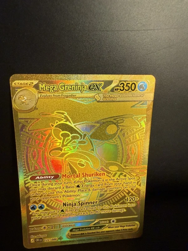 Mega Greninja ex #122 Mega Hyper Rare (MHR / Gold)