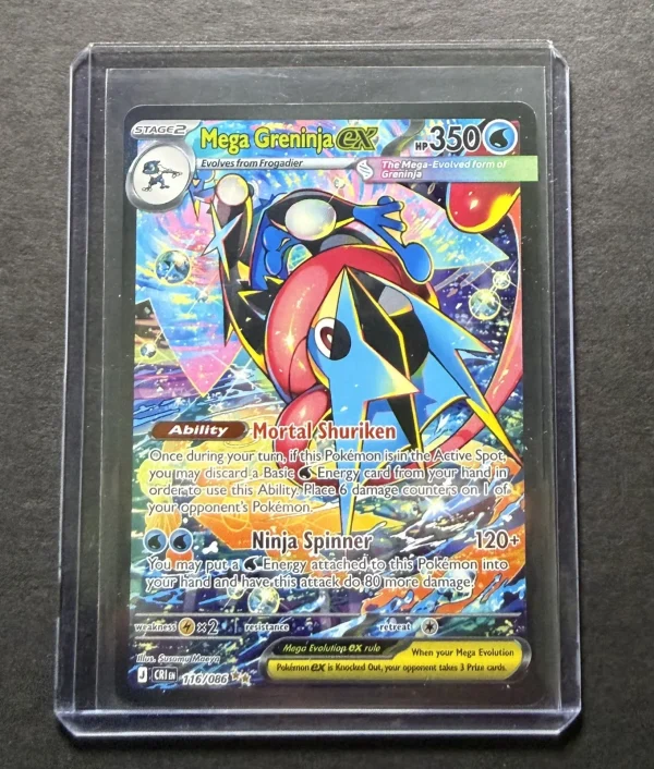Pokemon Mega Greninja Ex Special Illustration Rare SIR 116/086 Pokemon Mega Greninja Ex Special Illustration Rare SIR 116/086